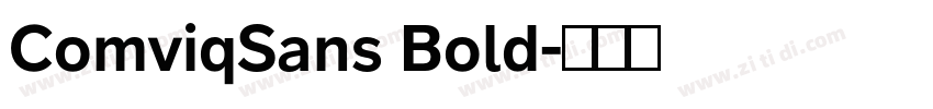 ComviqSans Bold字体转换 ComviqSans Bold字体转换